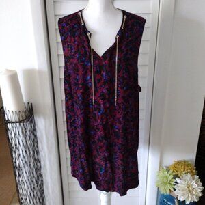Torrid sleeveless crepe sleeveless blouse with chain detail women multicolor‎ 5X